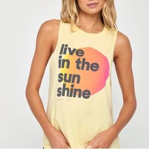 Spiritual Gangster Sunshine Jade Muscle Tank
